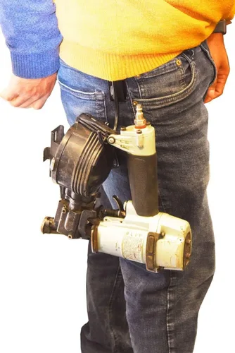 Vista 7 de Zeluga 10-134 Gancho de cinturón resistente para herramienta inalámbrica, gancho de metal duradero para cinturón de trabajo, negro