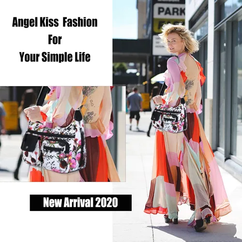 Vista 5 de Angelkiss - Bolsos cruzados para mujer, bolsos de hombro para mujer, bolsos y monederos medianos de piel sintética