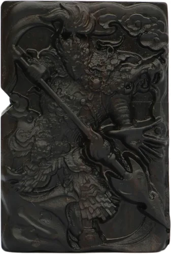 Vista 25 de Carcasa exterior de encendedor tallado en madera negra de ébano natural para kit de inserción Zippo (1000 brazos Avalokiteshvara de la diosa 3#)