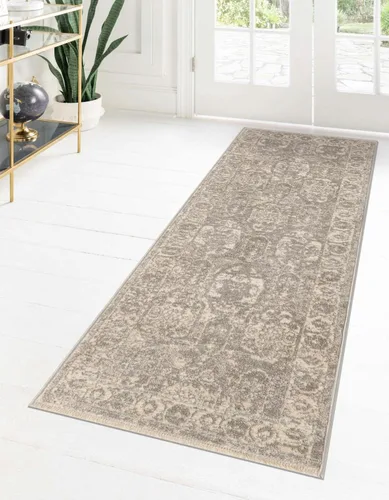Vista 14 de Unique Loom Lola Collection - Alfombra de área, atrevida (2 pies 2 pulgadas x 3 pies 1 pulgada, rectangular, gris/marfil)
