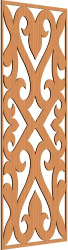 Vista 102 de Keene Paneles de pared decorativos de madera con calado, 9 3/8 pulgadas de ancho x 24 3/8 pulgadas de alto x 1/4 de alto, abedul Birch