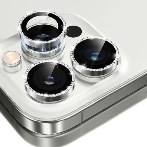 Vista 40 de GolbinBox Protector de lente de cámara para iPhone 13 Pro/13 Pro Max, ajuste invisible 1:1, vidrio templado 9H, funda individual de metal ultra HD