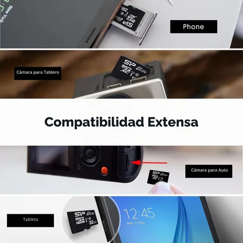 Vista 6 de Silicon Power Elite 64GB microSDXC - Paquete de 2 tarjetas de memoria microSD con adaptador para Nintendo-Switch, Wyze Cam