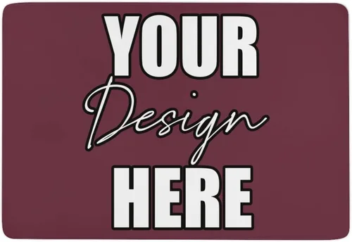 Vista 30 de Alfombra redonda personalizada para añadir tu propio texto/imagen/logotipo/foto, tapete antideslizante personalizado para puerta, alfombra de área