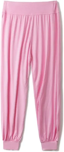 Vista 90 de Pantalones de algodón modal para mujer de AvaCostume, pantalones suaves para practicar yoga o deportes.
