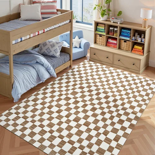 Vista 53 de jinchan Alfombra a rayas de 2 x 3 para entrada, alfombra de cocina, tapete pequeño, antideslizante, ligero, de bajo perfil, decoración para entrada