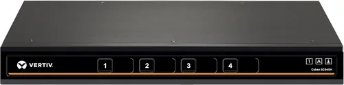 Vista 8 de Vertiv Cybex Secure SC845H-001 cable de vídeo 4 puertos HDMI DPP EAL4+ NIAP TAA
