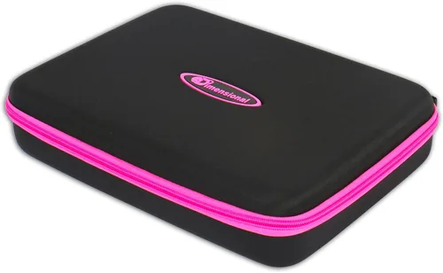 Vista 6 de eD Elite - Funda de almacenamiento para tus gafas 3D activas con 4 paños de limpieza de microfibra para gafas 3D con brazos plegables