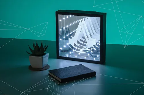 Vista 2 de Assassins Creed - Mercancía con licencia oficial - Infinity Light - Lámpara decorativa coleccionable