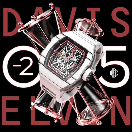 Vista 5 de DAVIS ELVIN - Relojes mecánicos para hombre reloj de pulsera automático Daviselvinwatch suizo reloj impermeable que combina con cualquier ropa
