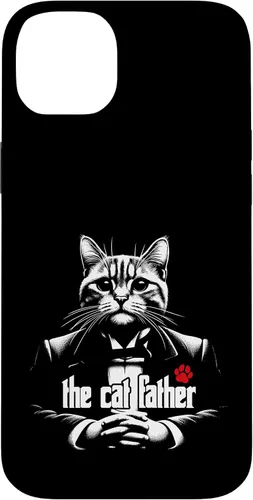 Vista 15 de The Catfather Fathersday Funny Gifts Best Birthday Cat Dad Case for iPhone 16