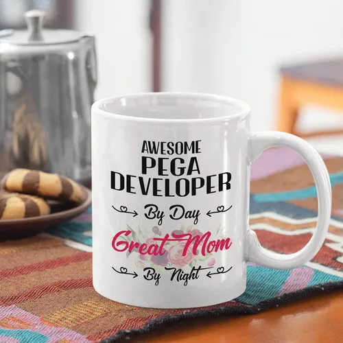 Vista 56 de Regalo del día de la madre de hija, hijo a mamá Taza de cerámica blanca de 11 oz, 15 oz - Analista Administrativo