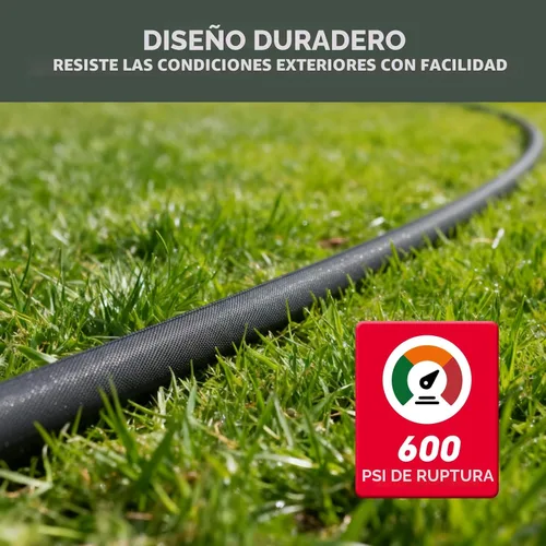 Vista 7 de Manguera de jardín de 25 pies, hecha de TPU (no PVC), manguera de agua ultra ligera y flexible, sin contracción, fácil de almacenar, material seguro