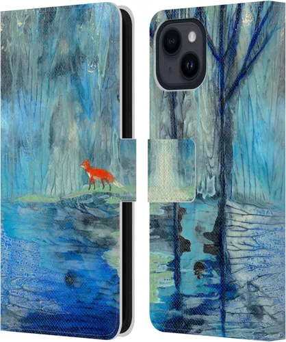 Vista 14 de Head Case Designs Officially Licensed Wyanne Half Light Nature 2 Leather Wallet Case Compatible with Apple iPhone 15