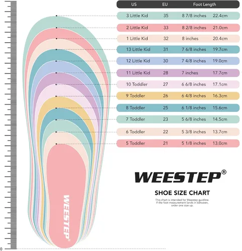 Vista 6 de Weestep Sandalias casuales de verano fáciles de poner y quitar para niñas