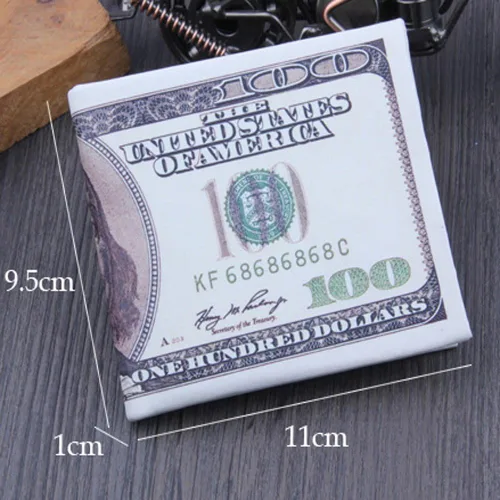 Vista 7 de Billetera de cuero de la PU de los hombres de los E.E.U.U. Billetera Billfold cuero tarjeta de crédito titular de la foto