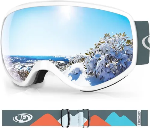 Vista 2 de findway Gafas de esquí para niños y calcetines de esquí para niños