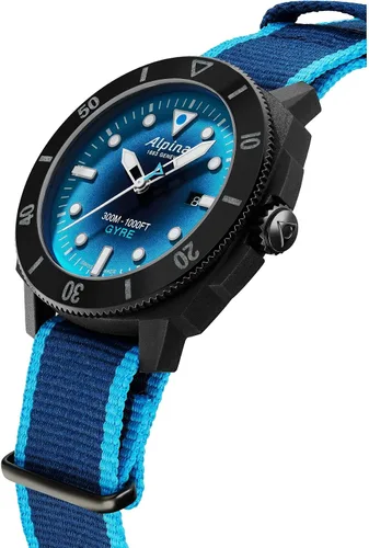 Vista 2 de Alpina Mens Seastrong Diver Gyre Automatic NATO Strap Watch