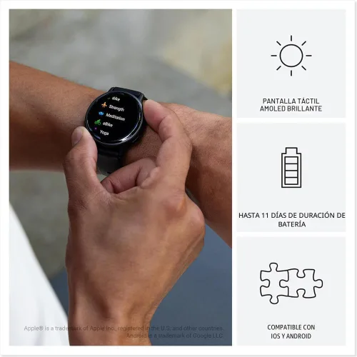 Vista 5 de Garmin vívoactive 5, reloj inteligente GPS de salud y fitness, pantalla AMOLED, hasta 11 días de batería (renovado) (negro)
