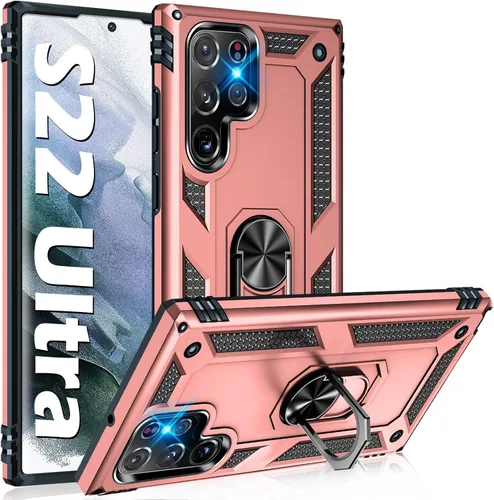 Vista 27 de Funda protectora resistente para Samsung Galaxy S22 Ultra de grado militar, a prueba de golpes, Galaxy S22 Ultra 5G, funda protectora resistente