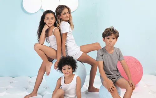 Vista 4 de Brix Camiseta sin mangas para niños, sin etiquetas, 100% algodón, súper suave, paquete de 4 novedades.