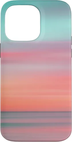 Vista 21 de Funda hawaiana para iPhone 17, diseño de playa tropical de Hawái, color azul melocotón