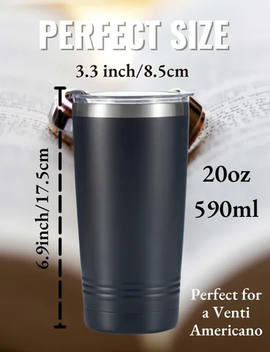 Vista 5 de Onebttl Regalos oficiales para hombres y mujeres, regalo oficial de boda para novios, vaso aislado de acero inoxidable de 20 onzas con tapa