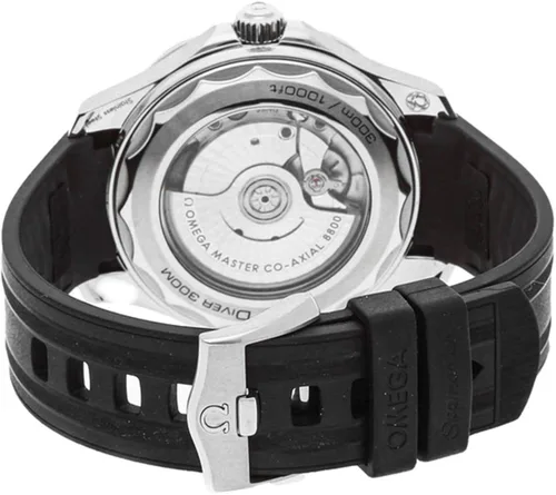 Vista 5 de Omega Seamaster - Reloj automático con esfera negra para hombre 21032422001001 Reloj de buceo