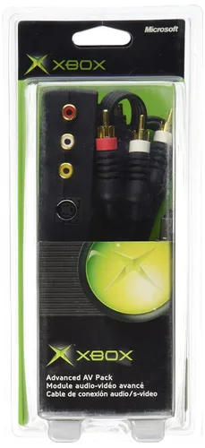 Vista 2 de Microsoft Xbox AV Pack Advanced - Game console link cable - S-Video composite video audio - 4 pin mini-DIN, RCA, TOSLINK (F) - Xbox AV connector