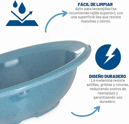 Vista 3 de Carlisle FoodService Products Kingline - Frutero con borde, plato de melamina resistente para servir, 4.75 onzas, 48 unidades, sombra de arena Canela