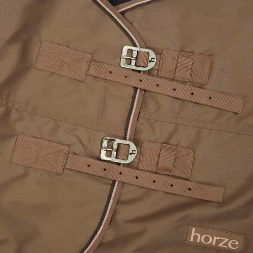 Vista 3 de HORZE Glasgow - Manta de invierno resistente al agua (relleno de 13.28 onzas), cacao moca, 81 pulgadas