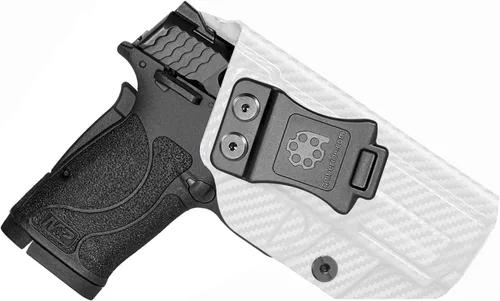 Vista 13 de Amberide IWB Kydex Holster for Smith & Wesson M&P 380 Shield EZ, Concealed Carry, No Optic/No Laser, Adjustable Cant, Posi-Click Retention, Made in