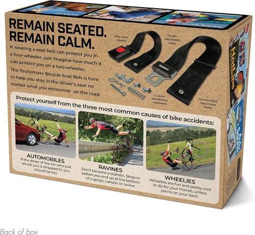 Vista 8 de Caja de Regalo de Broma de Cinturón de Seguridad para Bicicleta, Envuelve Tu Regalo Real en una Divertida Caja de Regalo de Broma Auténtica Prank-O
