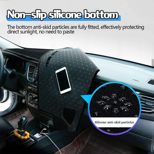 Vista 7 de Cubierta de salpicadero para salpicadero, alfombra personalizada para Toyota RAV4 2013 2014 2015 2016 2017 2018 Accesorios antideslizante protector