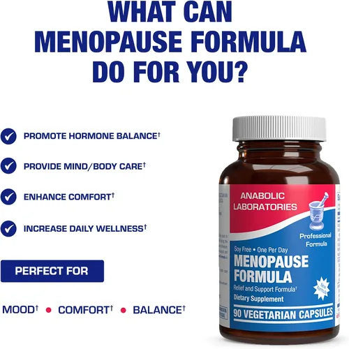 Vista 5 de Suplemento para la menopausia de fitoestrógenos para mujeres, fórmula clínica con Dong Quai Vitex y Cohosh negro para la menopausia, sofocos