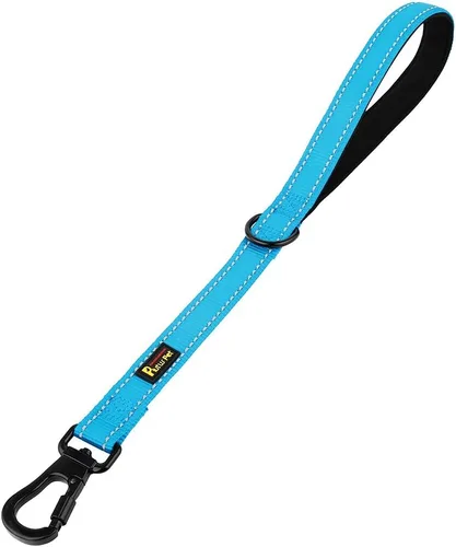 Vista 8 de PLUTUS PET Correa corta para perro, mango acolchado de nailon reflectante, correa de tráfico fuerte con clip de mosquetón, perfecta para perros Beige