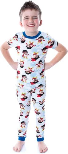 Vista 2 de Komar Kids Boys' Ryan's World 4 Piece Cotton Pajamas
