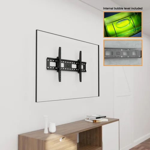Vista 3 de NS-58F301NA22 - Soporte de pared para TV Insignia - 58 pulgadas clase F30 Series LED 4K UHD Smart Fire TV - Perfil bajo 1.7 pulgadas desde la pared