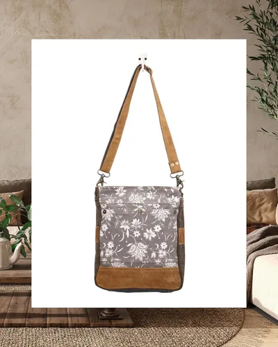 Vista 6 de Myra Bag Floral Purse - Canvas Bags for Women, Over The Shoulder Purse