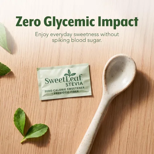 Vista 7 de SweetLeaf Edulcorante en polvo de stevia 500 paquetes (1 paquete) - Edulcorante sin calorías sin eritritol, extracto de hoja de stevia, sustituto