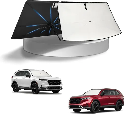 Vista 130 de KUST - Parasol plegable para parabrisas para BMW X1 E84, accesorios 2011 2012 2013 2014 2015, protector de visera de sol ajustable que bloquea