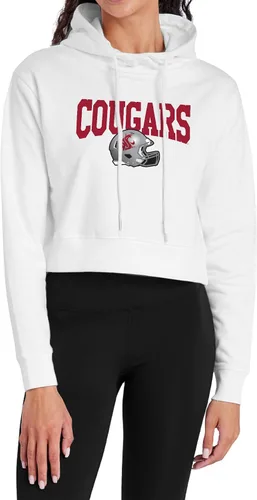 Vista 7 de Campus Lab Sudadera con capucha para mujer universitaria con licencia oficial de la colección Varsity White