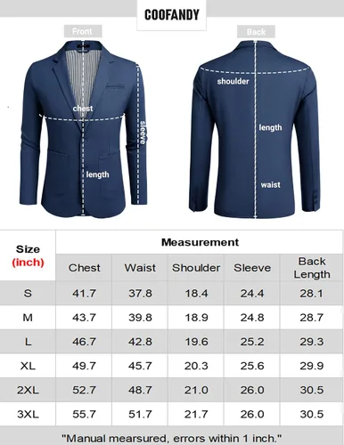 Vista 6 de COOFANDY Men's Casual Linen Sport Coat Lightweight Travel Blazer Modern Suit Jacket