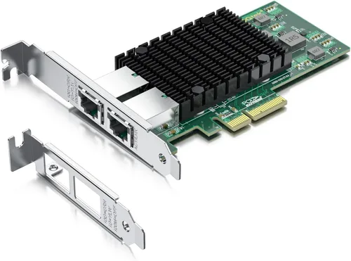 Vista 20 de Tarjeta de red NIC PCI-E SFP+ NIC de 10 Gb, con chipset Broadcom 57810S, puerto SFP+ dual, adaptador LAN Ethernet PCI-E X 8/X16 compatible