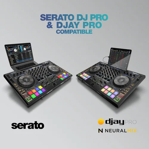 Vista 7 de Reloop Mixon 8 Pro Controlador DJ de 4 canales, negro