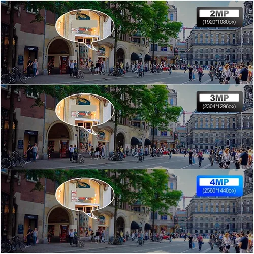 Vista 6 de 4MP PTZ WiFi IP Camera Two-Way Audio Outdoor CCTV Security Camera Smart AI Human Detection Color Night Vision(4pcs 4MP Camera)