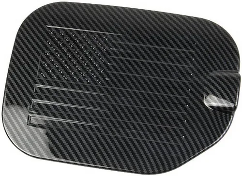 Vista 2 de Fibra de carbono tanque de combustible cubierta accesorios puerta de gas para Ford F150 2021+
