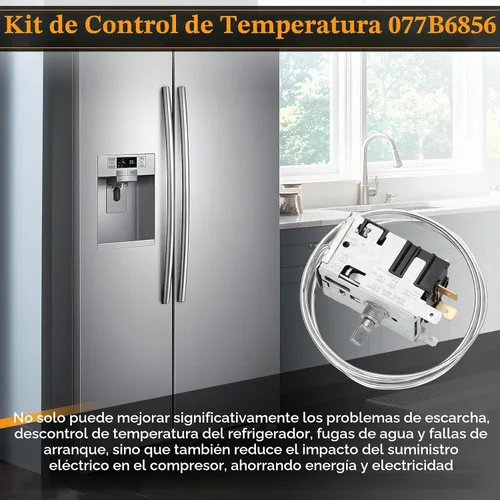 Vista 2 de Nuevo Kit de Control de Temperatura Mejorado 988284 800382 077B6856, Serie 077B, Compatible con Refrigeradores True, Supera las Especificaciones OEM