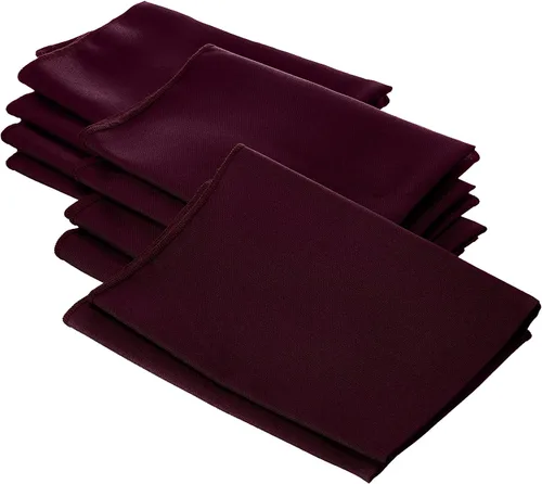 Vista 30 de LA Linen Paquete de 10 servilletas de popelina de poli, servilletas de tela suave, servilletas lavables y reutilizables, servilletas de mesa