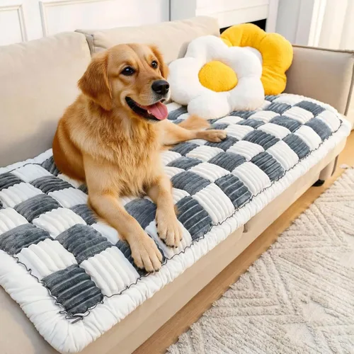 Vista 17 de LiveGo - Funda protectora para sofá de perro, cama lavable para perros grandes, funda de sofá apta para mascotas (Negro, 45x45 cm/17.7x17.7 in)